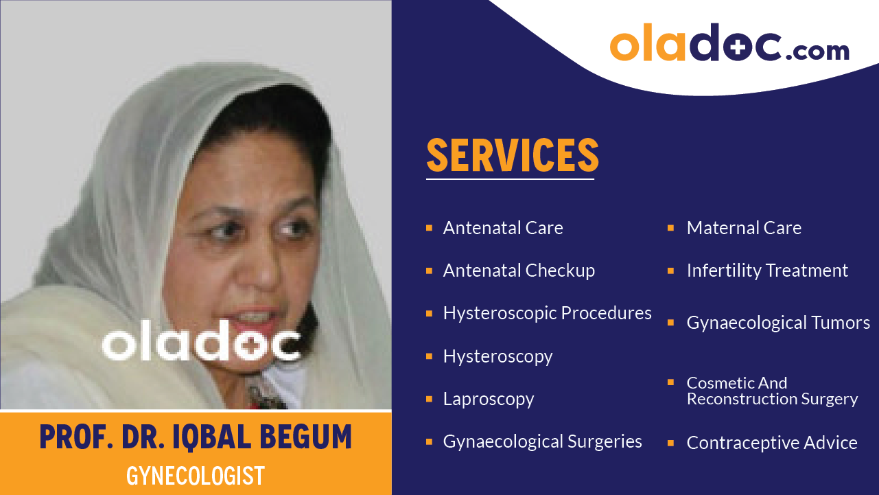 Services provided by Dr.Iqbal Begum